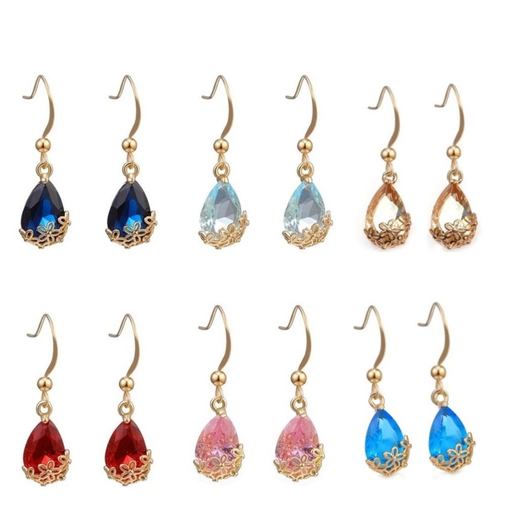 18k Gold  Swarovski Le Fleur Earrings